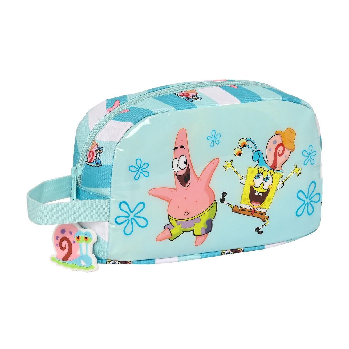 Termomadkasse Spongebob Stay positive Blå Hvid (21.5 x 12 x 6.5 cm)