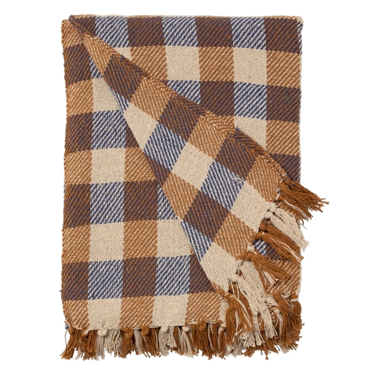 TERNET PLAID KAFFE/ROYAL