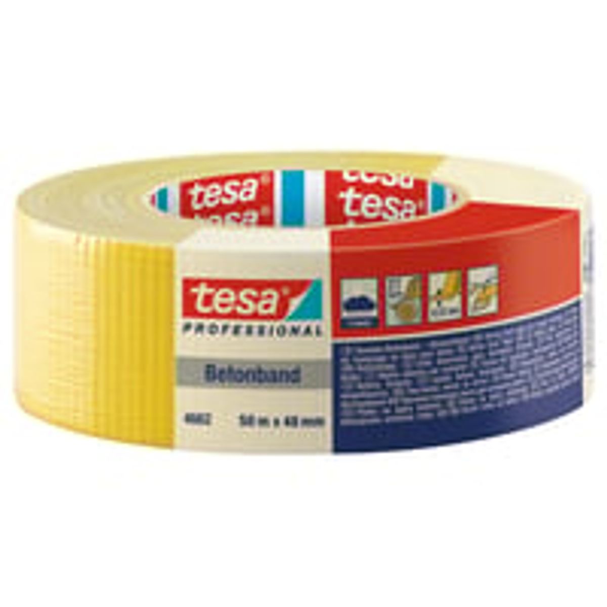 tesa lrredstape 4662 PRO 48 mm x 50 m, gul