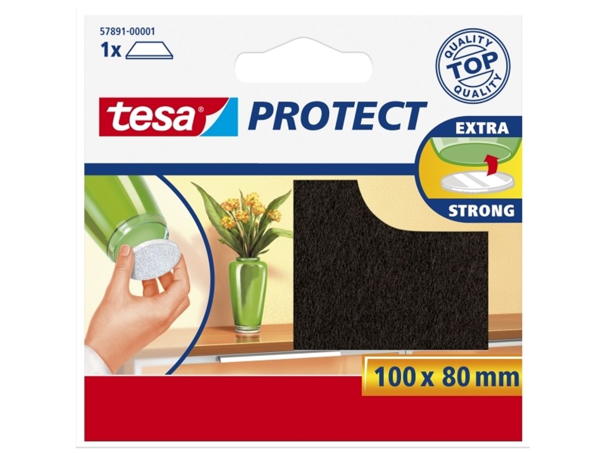 Tesa Protect - Brun - Rektangulær - 100 Mm - 80 Mm - 1 Stk