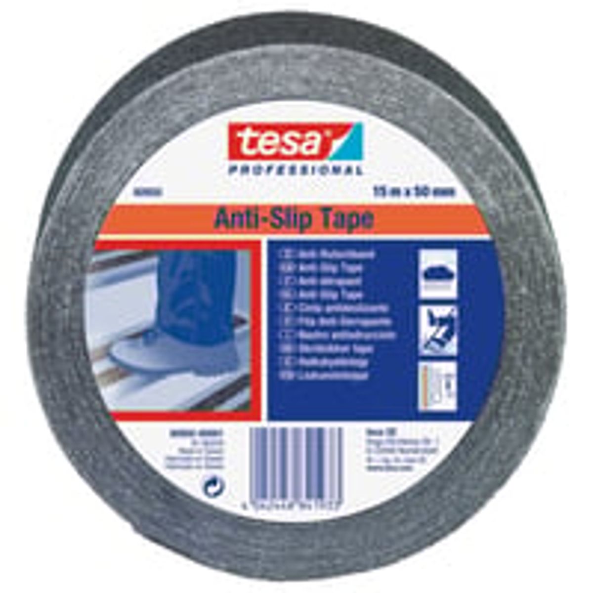 tesa skridsikker tape 60950, 50 mm x 15 m, sort