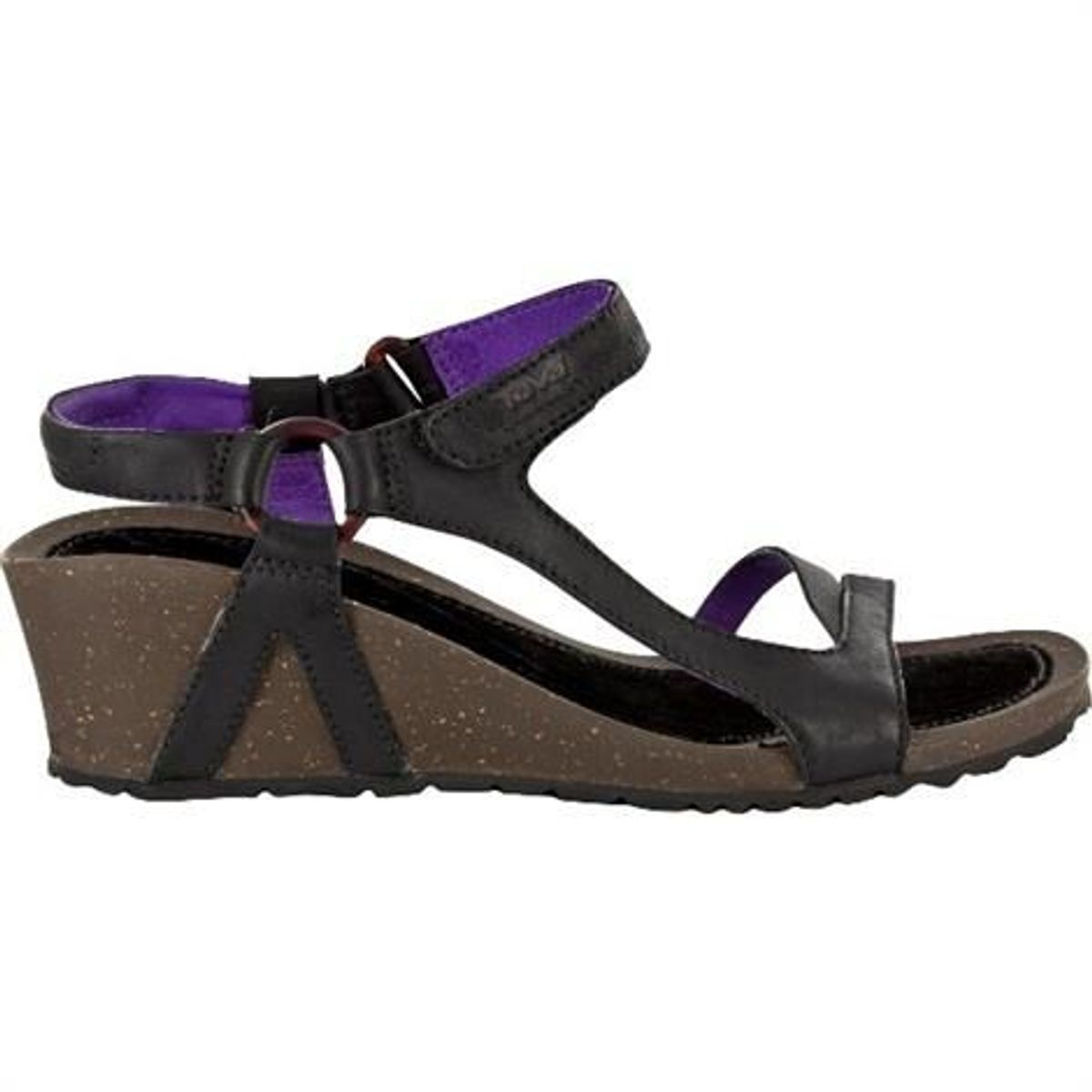 Teva Cabrillo Universal WedgeLeather Dame, Black / Purple