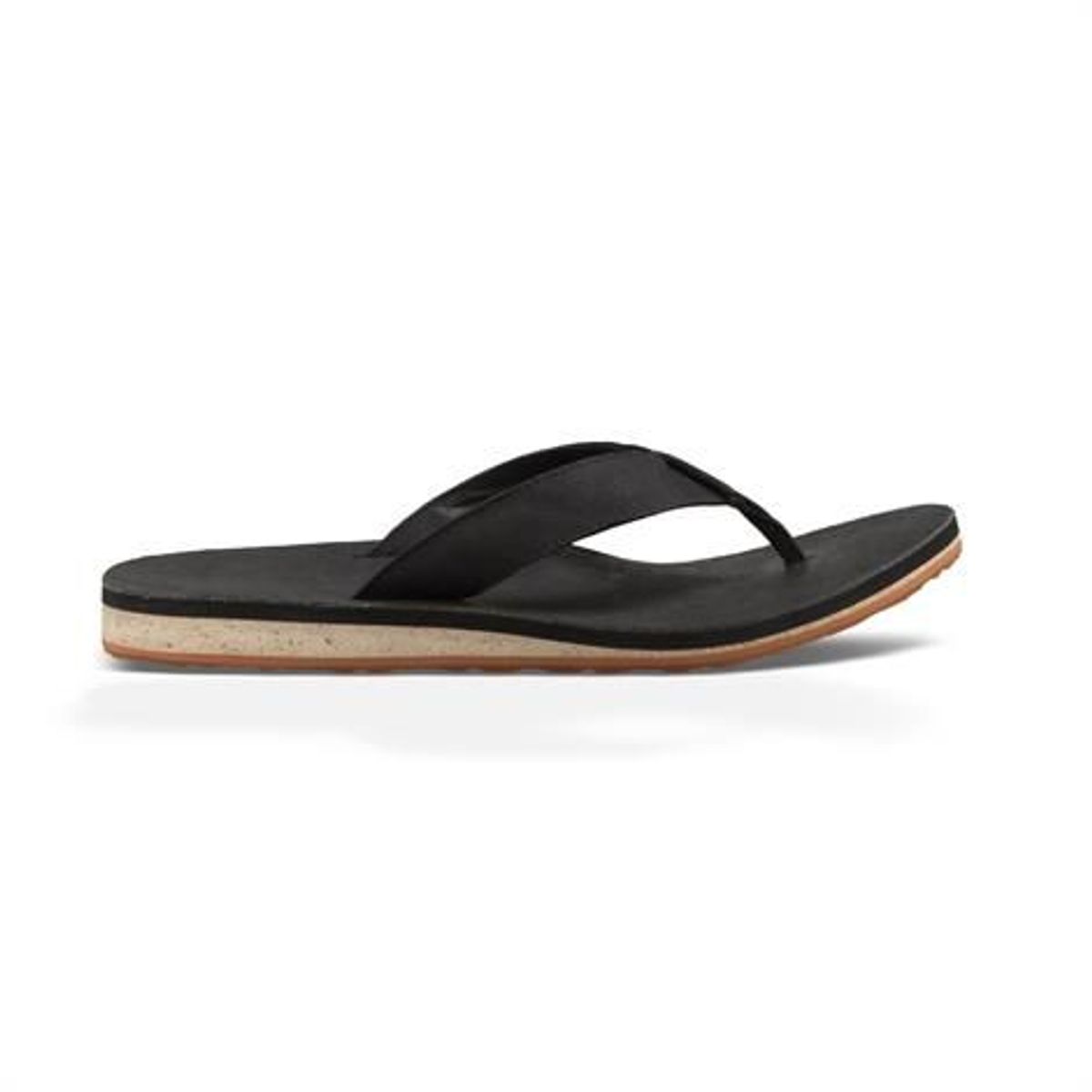 Teva Classic Flip Premium Leather Herre, Black