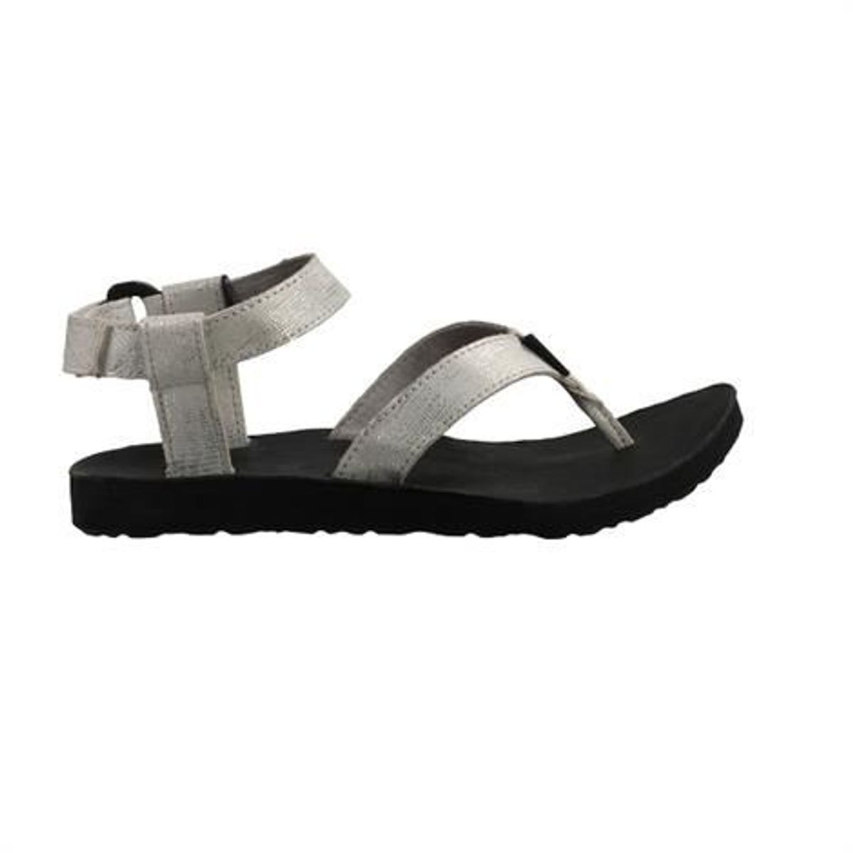 Teva Original Sandal Leather Metallic Dame, Silver