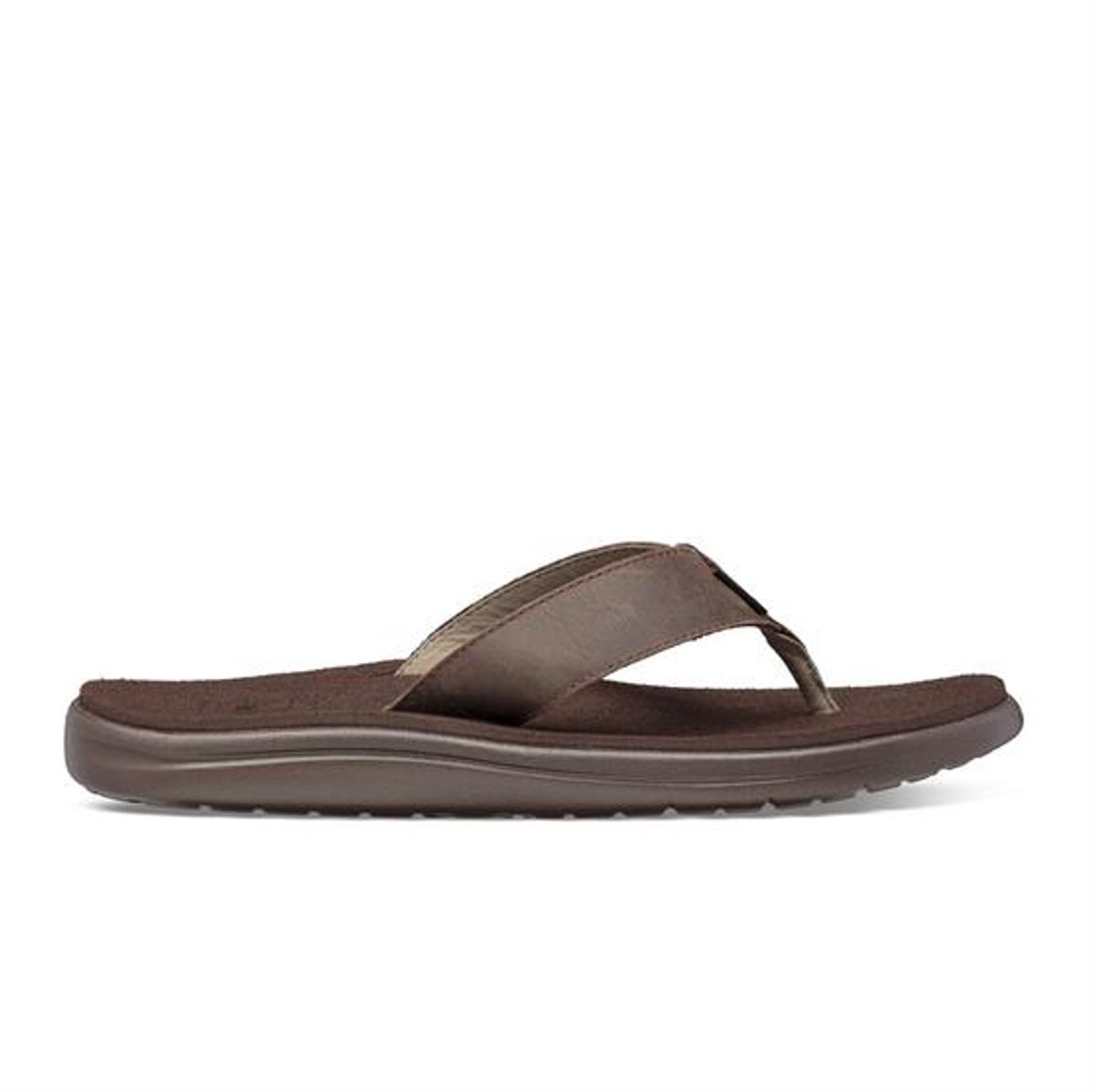 Teva Voya Flip Leather Herre, Chocolate Brown