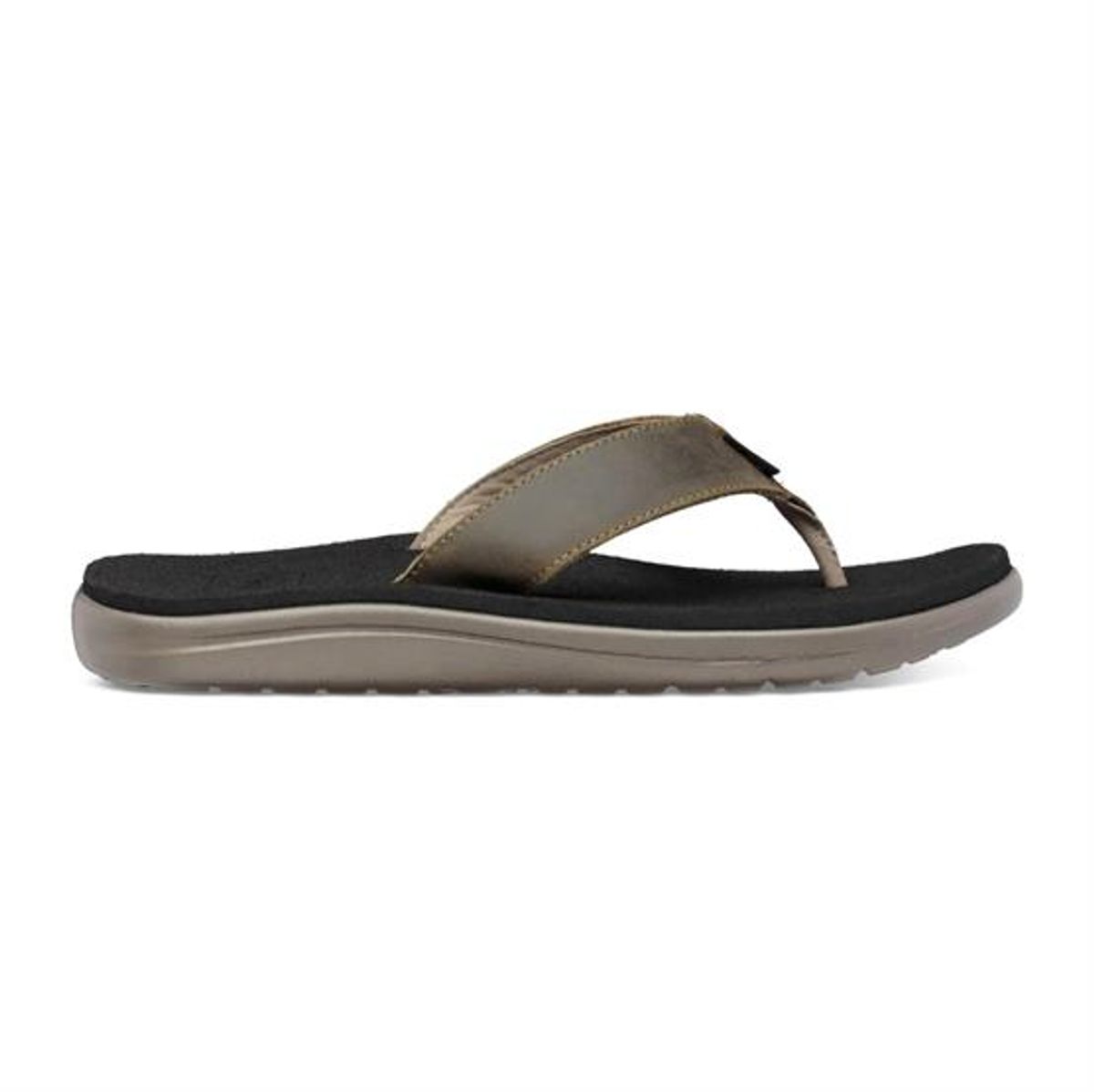 Teva Voya Flip Leather Herre, Dark Olive