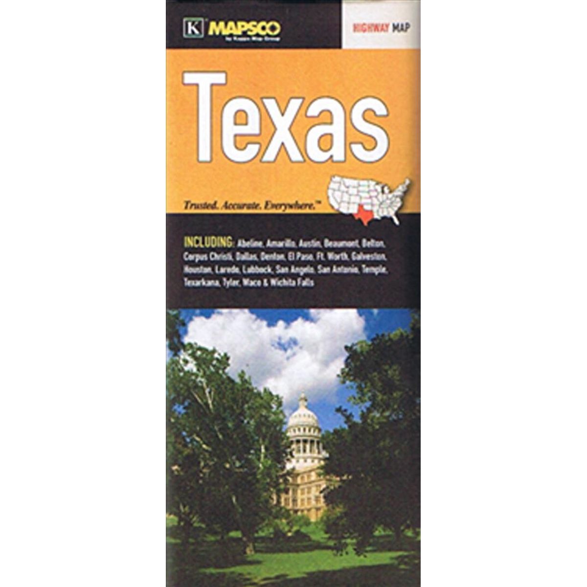 Texas Highway Map - Kappamap - English Book