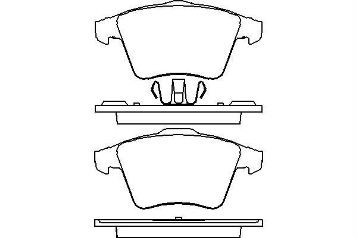 TEXTAR Bremseklodser for (OE ref.: 7H0 698 151 B)