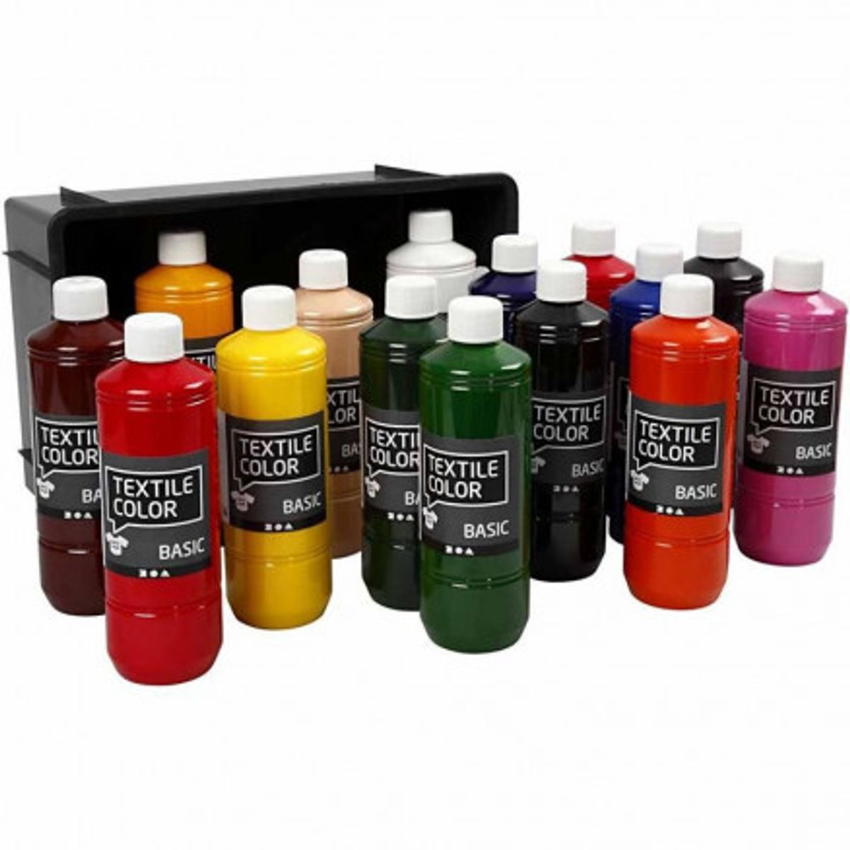 Textile Color, ass. farver, 500 ml/ 15 pk.