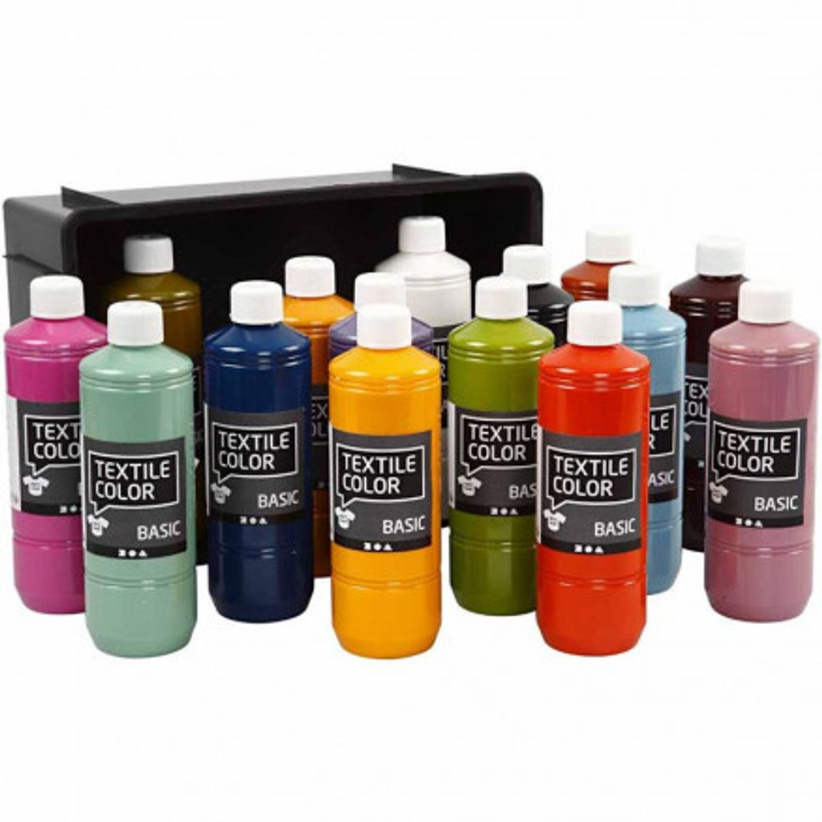 Textile Color, ass. farver, 500 ml/ 15 pk.