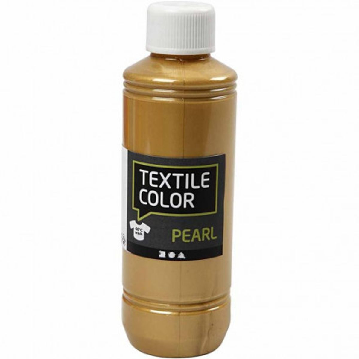 Textile Color, guld, pearl, 250ml