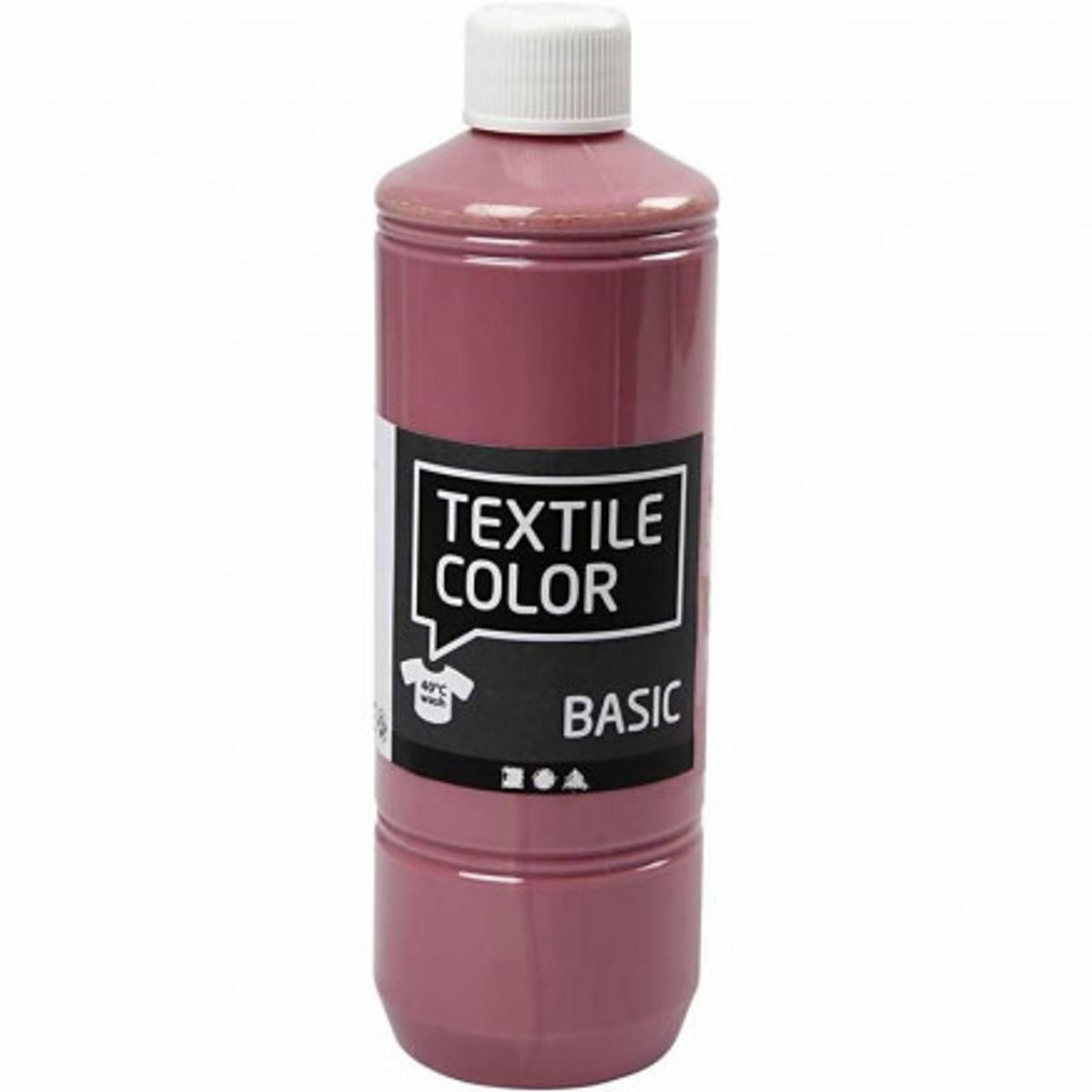 Textile Color, mørk rosa, 500 ml/ 1 fl.