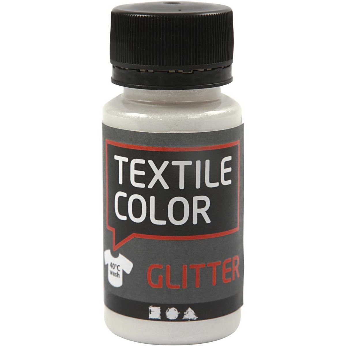 Textile Color, transparent, glitter, 50