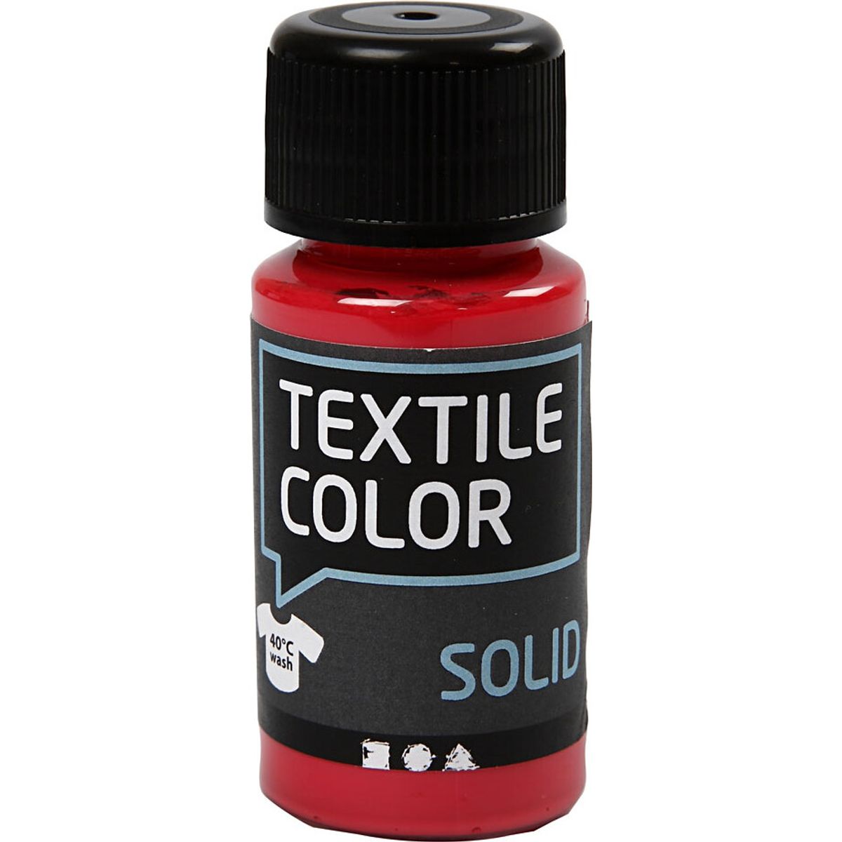 Textile Solid - Dækkende - Rød - 50 Ml