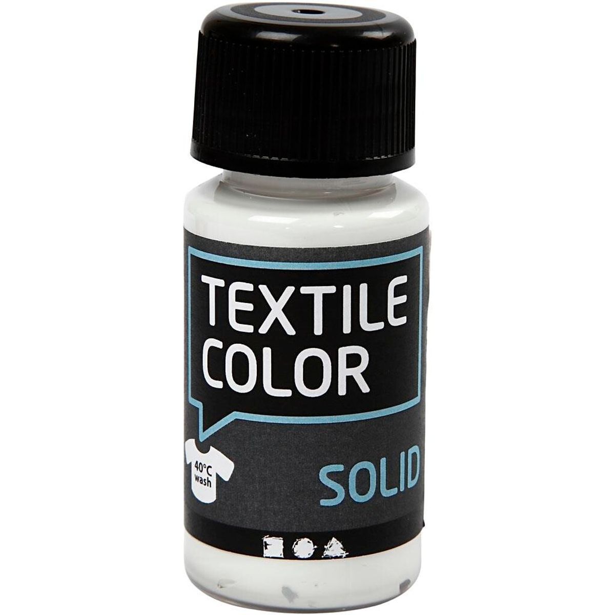 Textile Solid, hvid, 50 ml