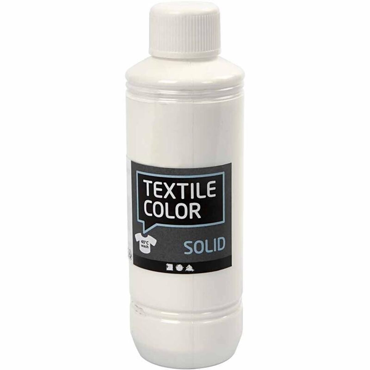 Textile Solid, hvid, dækkende, 250 ml