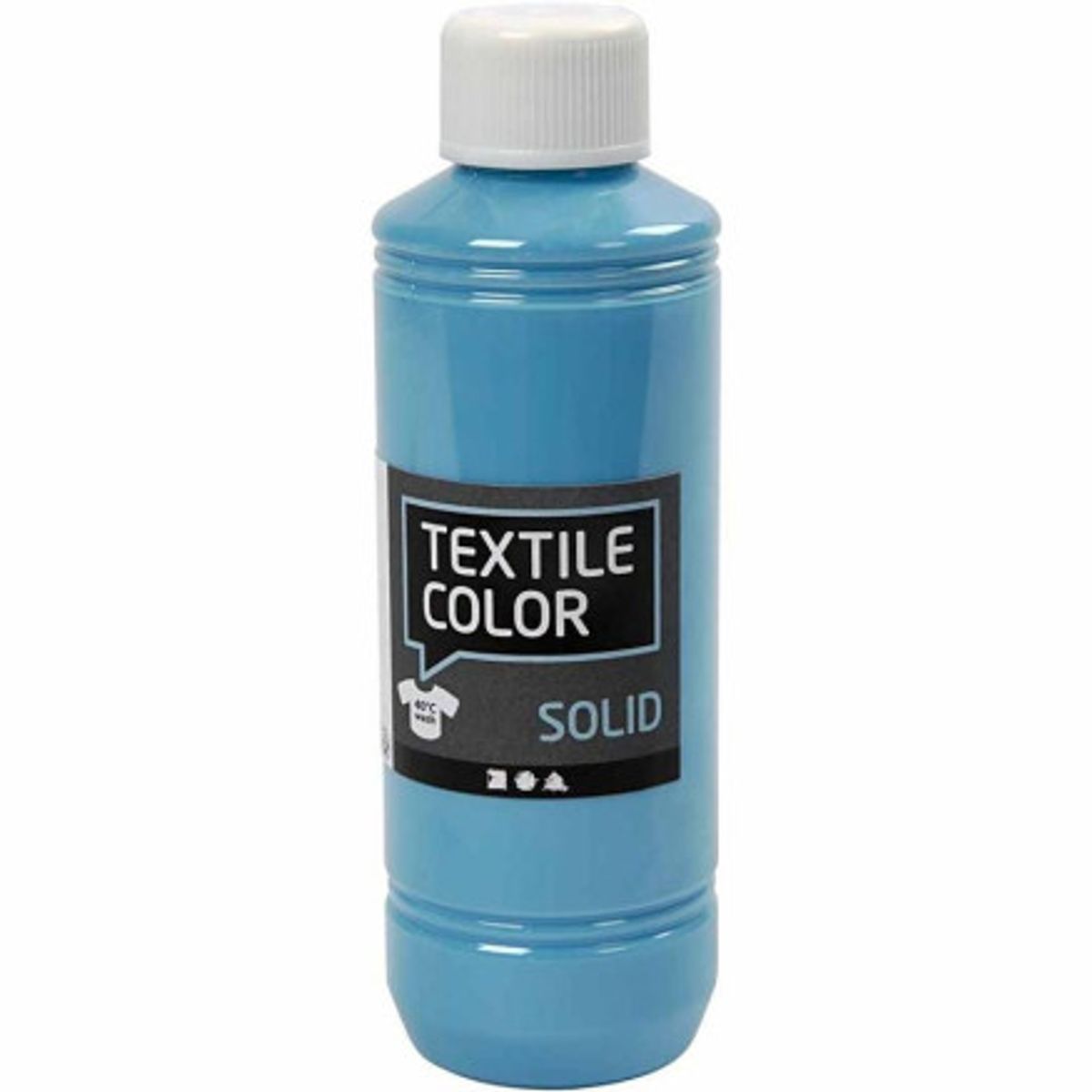 Textile Solid, turkisblå, dækkende, 250 ml/ 1 fl.