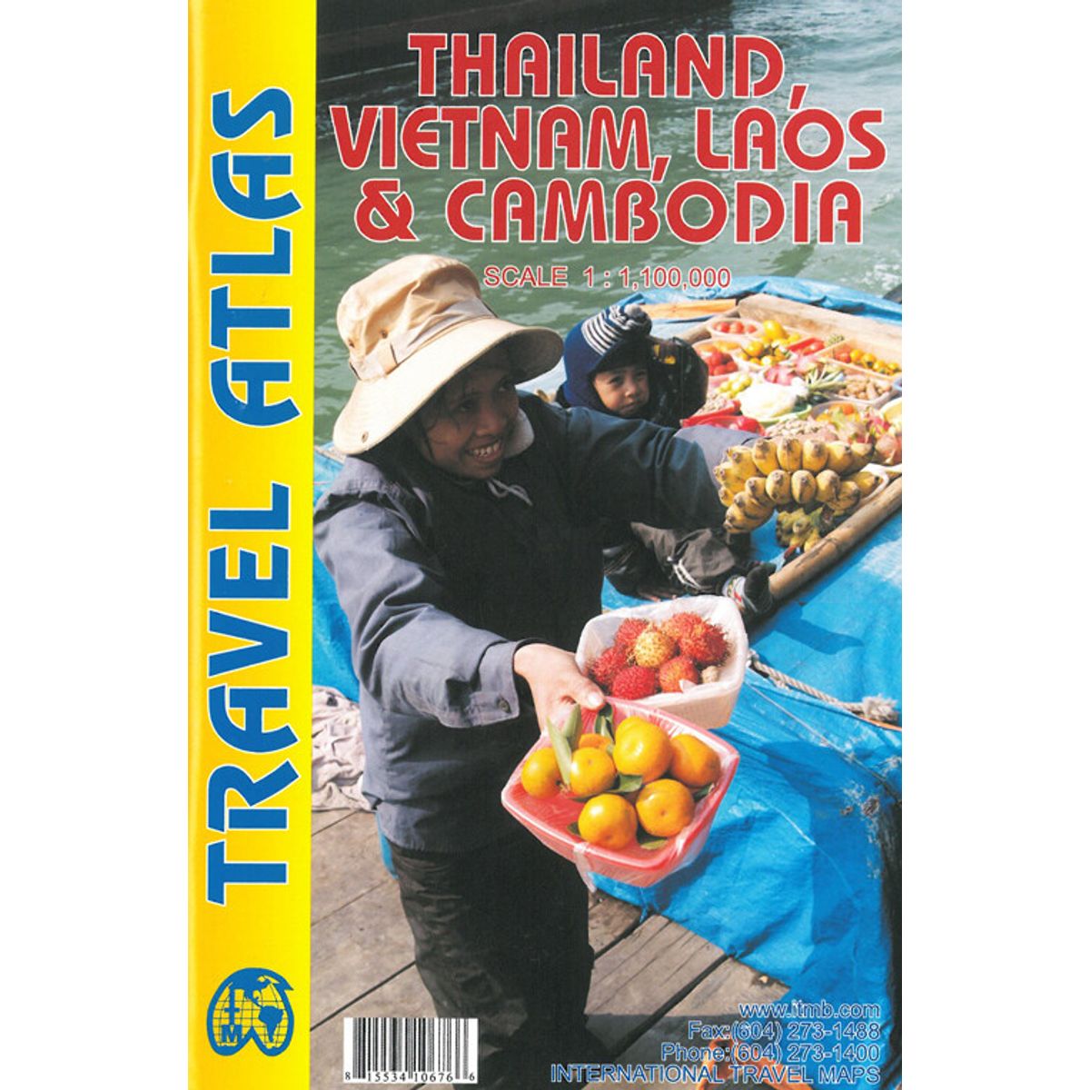 Thailand, Vietnam, Laos & Cambodia Travel Atlas - Itmb - English Book