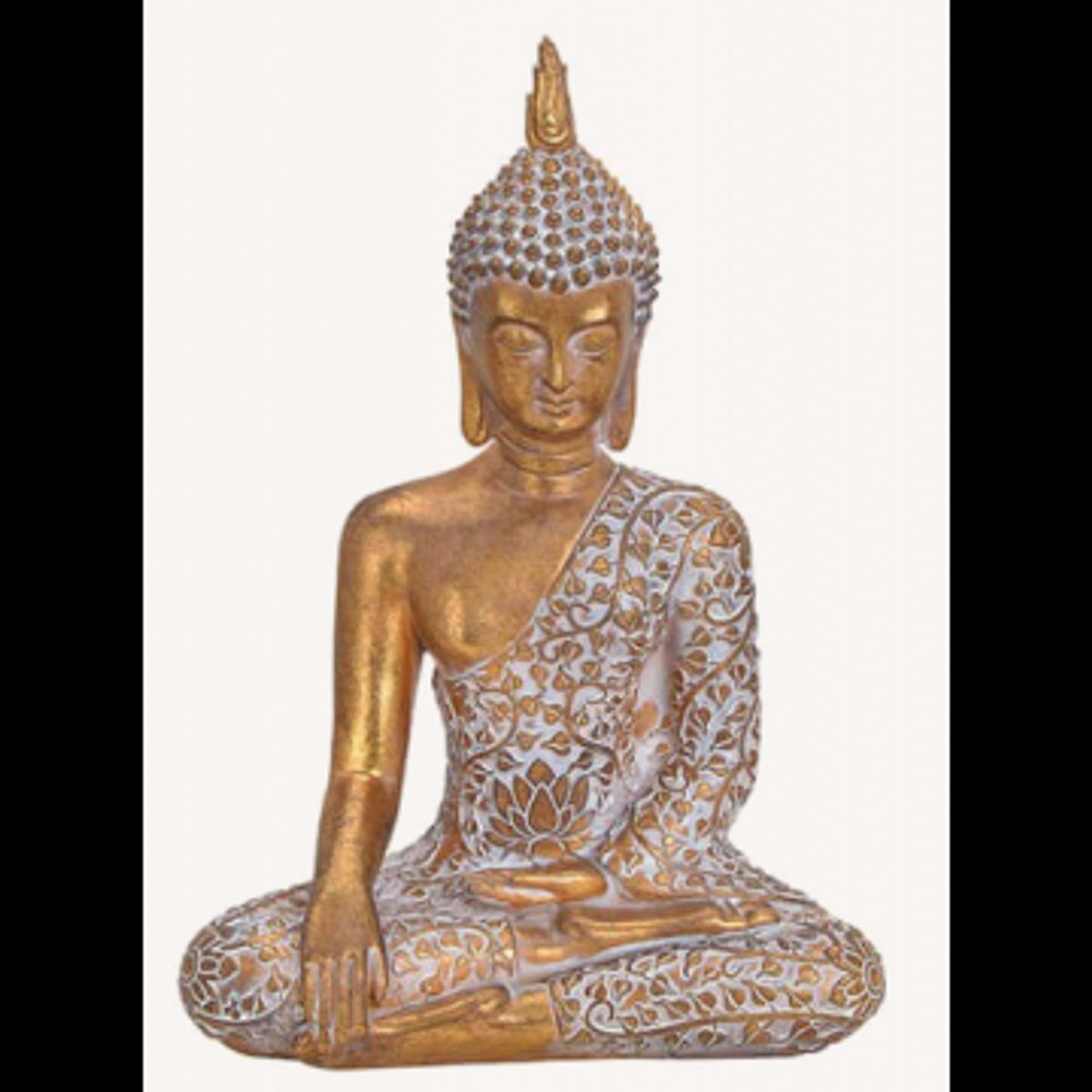 Thailandsk Buddha i "witness the earth" position 24 cm - Thailanske Buddha statuer - GodKarmaShop