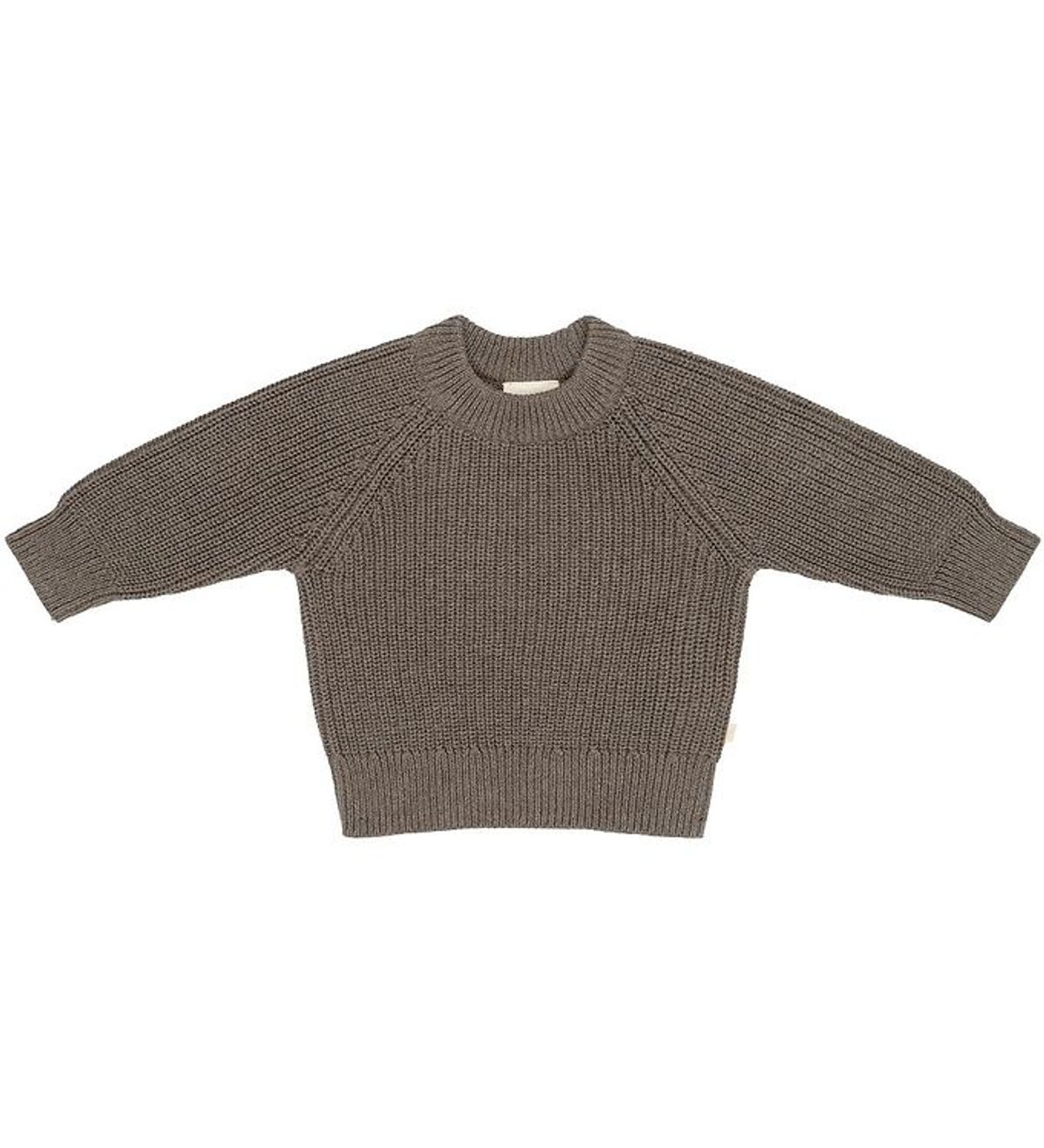 That's Mine Bluse - Flo Sweater - Earth Brown Melange