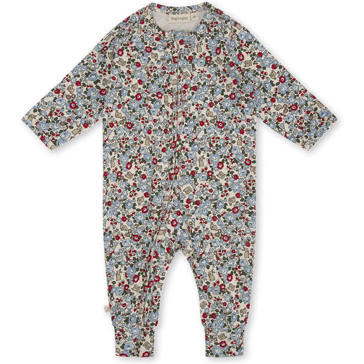 That's Mine - Elliotte onesie - Flora bunnies rouge - 92 cm - 2 Jahre