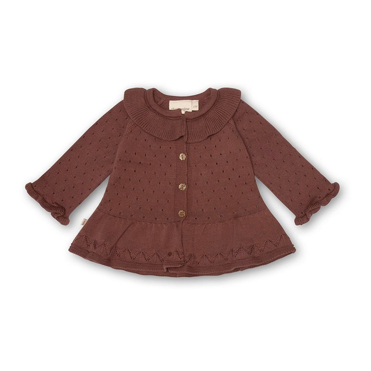 That's Mine - Pile cardigan - Marron - 104cm - 4Y