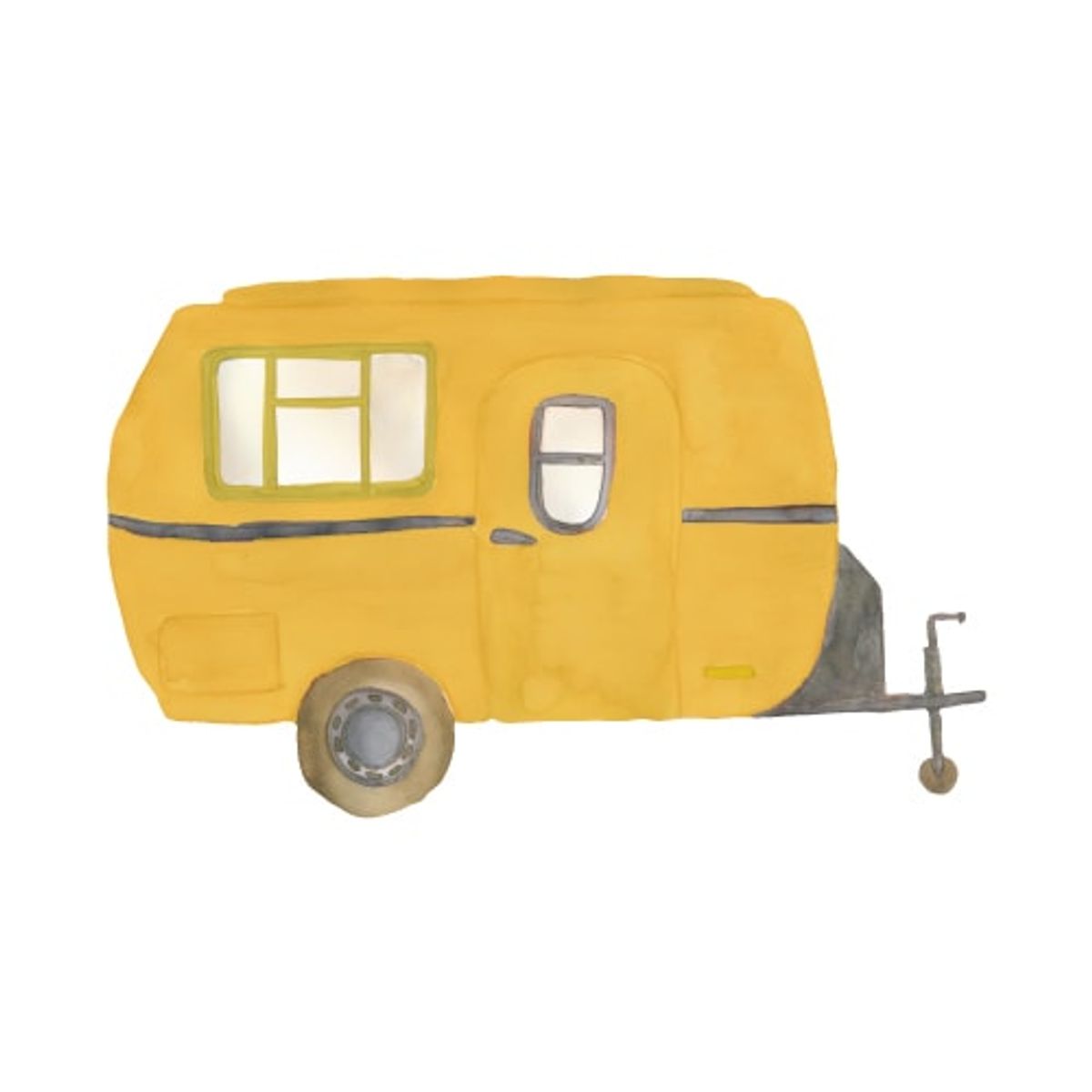 That's Mine - Wallsticker Retro caravan - Multi