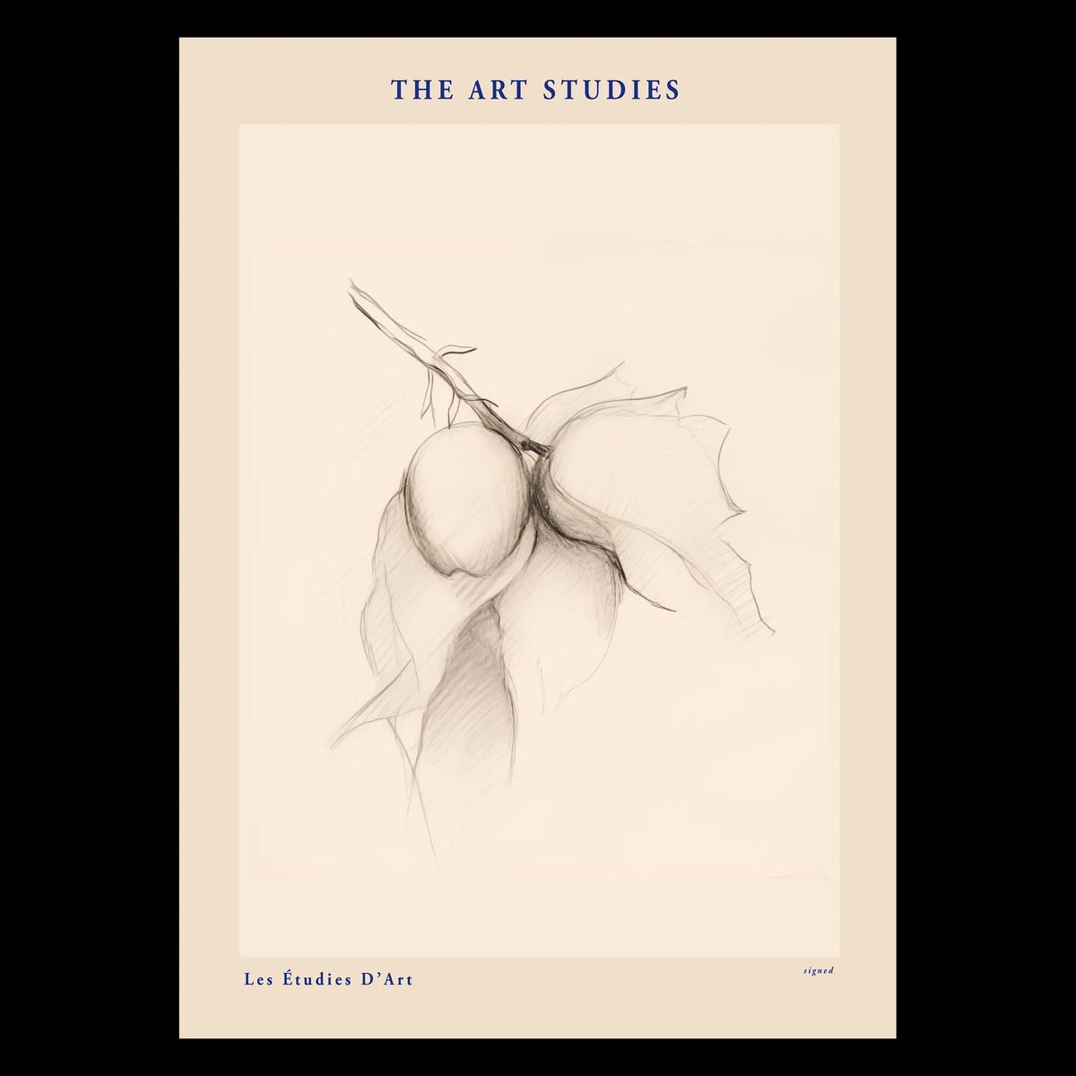 The Art Study Plakat 42x60 (A2) / Egetræ