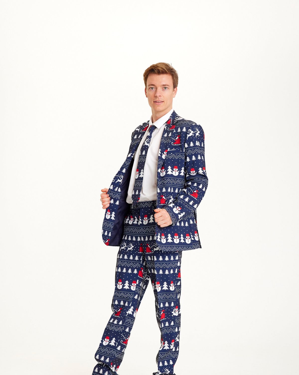 The Awesome Christmas Suit Navy. Julejakkesæt