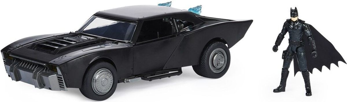 The Batman - Batmobil Legetøj Inkl. Batman Figur - 10 Cm