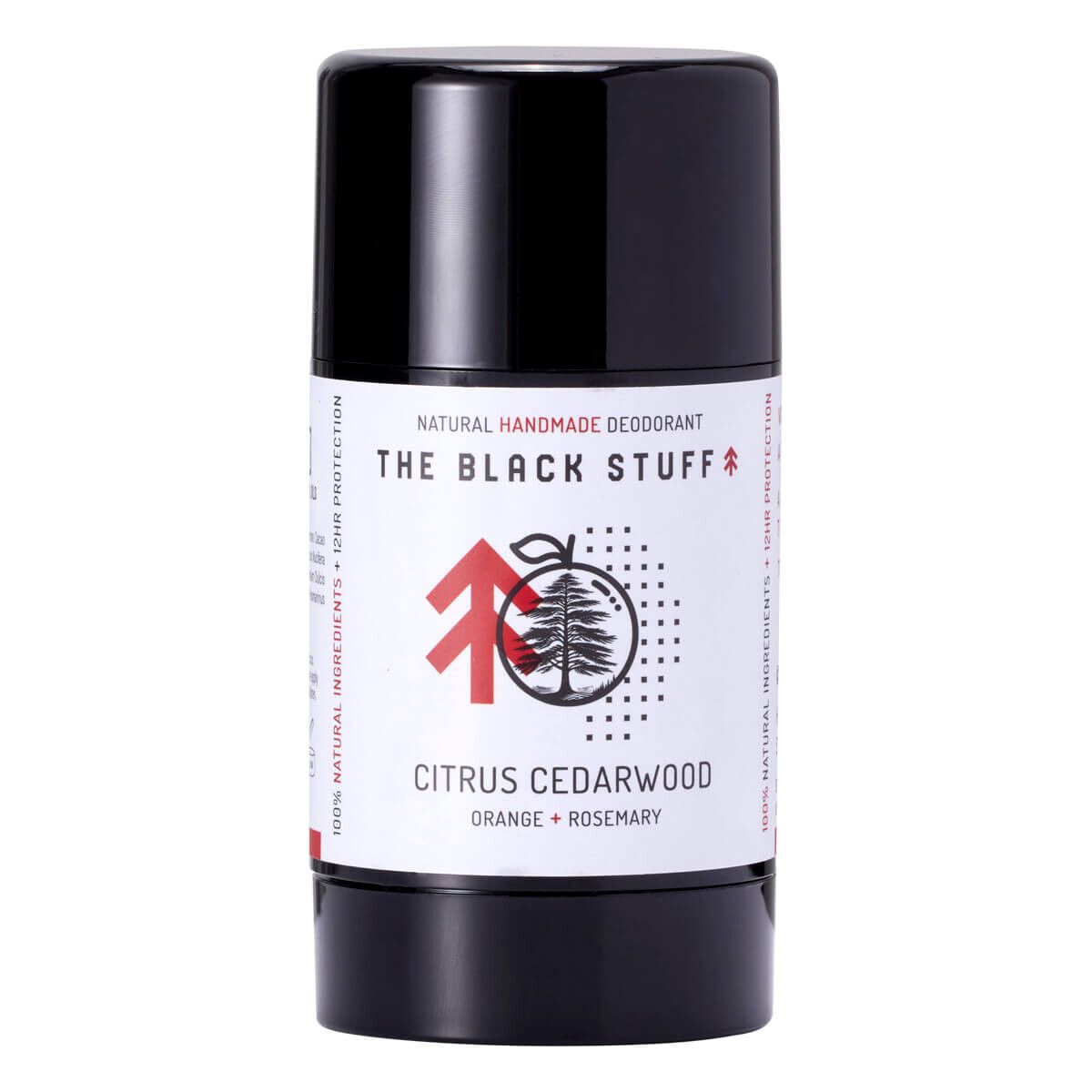 The Black Stuff Deodorant Stick, Citrus Cedarwood Blast, 95 g.