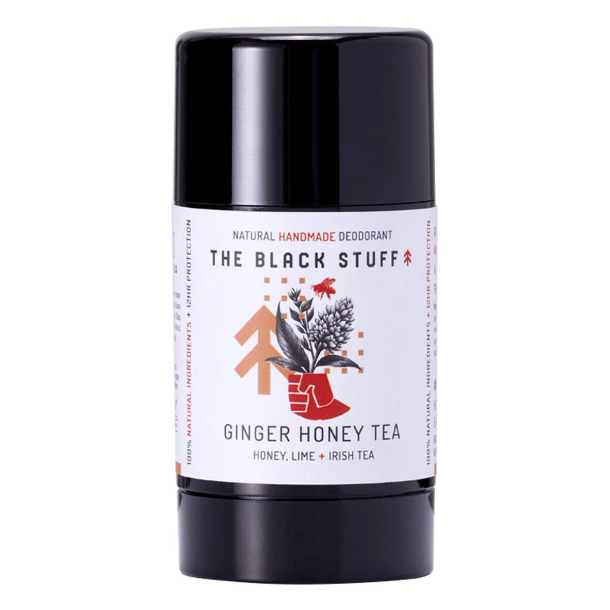 The Black Stuff Deodorant Stick, Ginger Honey Tea, 95 g.