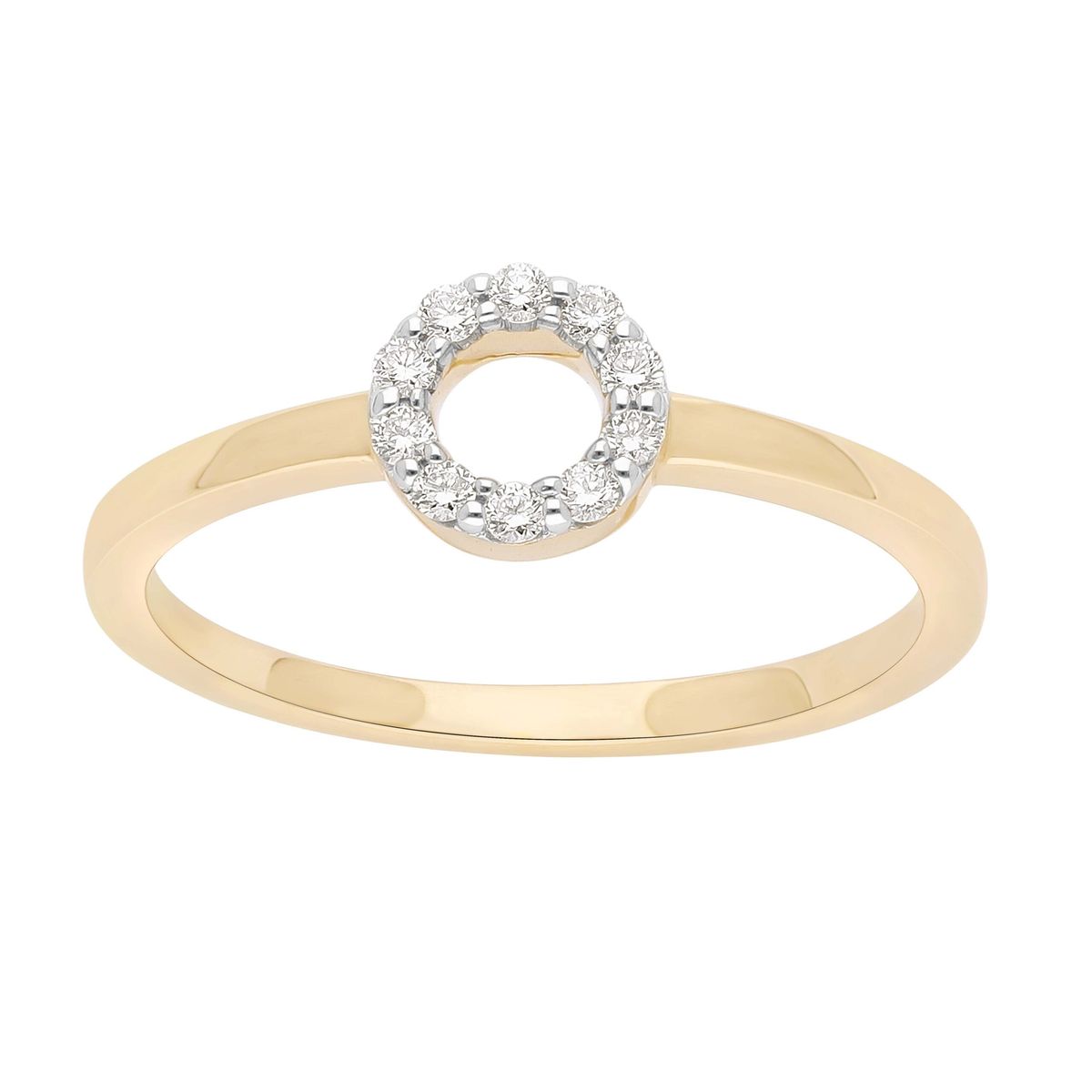 "The Circle" Diamantring i 14KT Guld eller hvidguld med 0.8 ct diamanter - 51