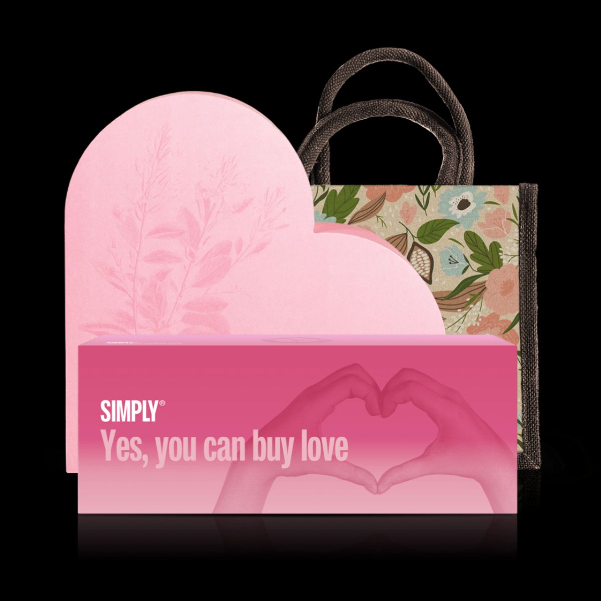 The Complete Love Kit | The Heart Box + gaveæske + shoppingbag