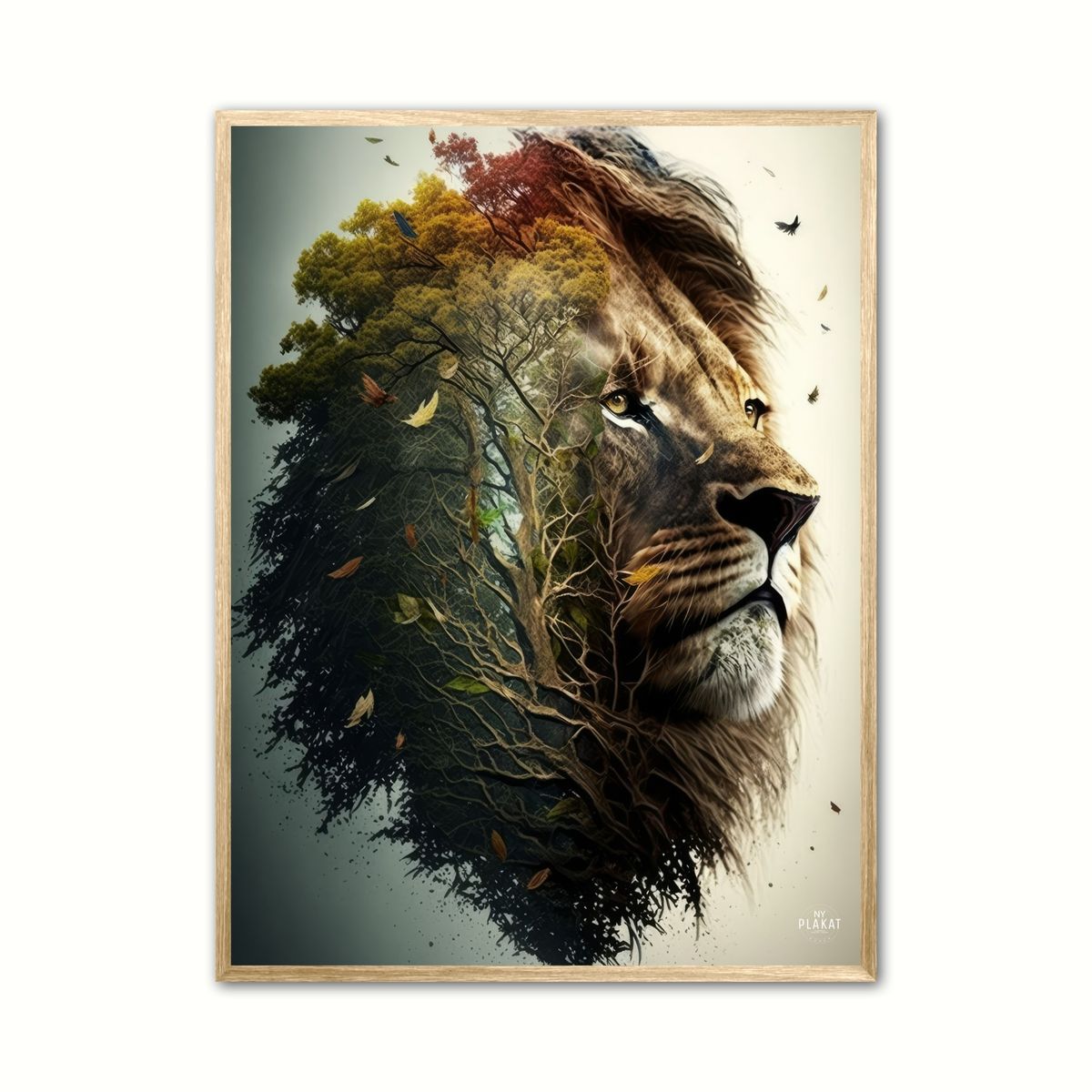 The forest lion plakat 21 x 29,7 cm (A4)