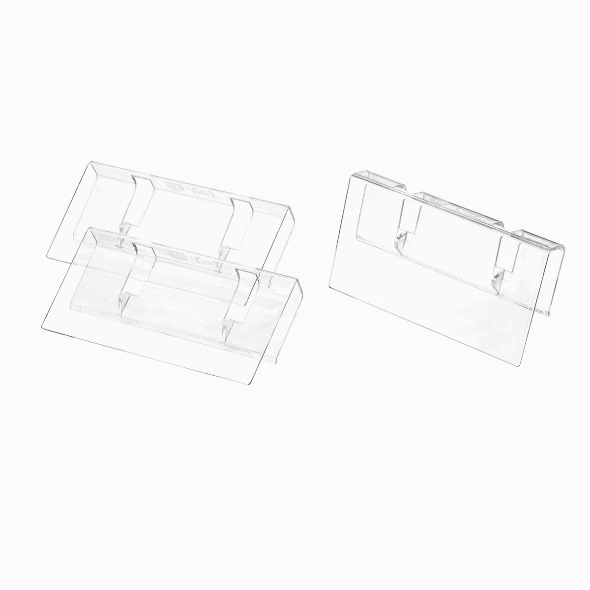 The Home Edit - Labelklips (3 stk.) - Transparent - 8,9cm x 1,5cm x 4,8cm