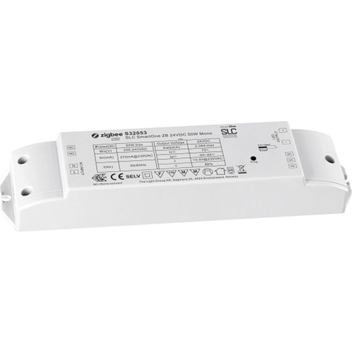 The Light Group Mono Zigbee driver, 50W