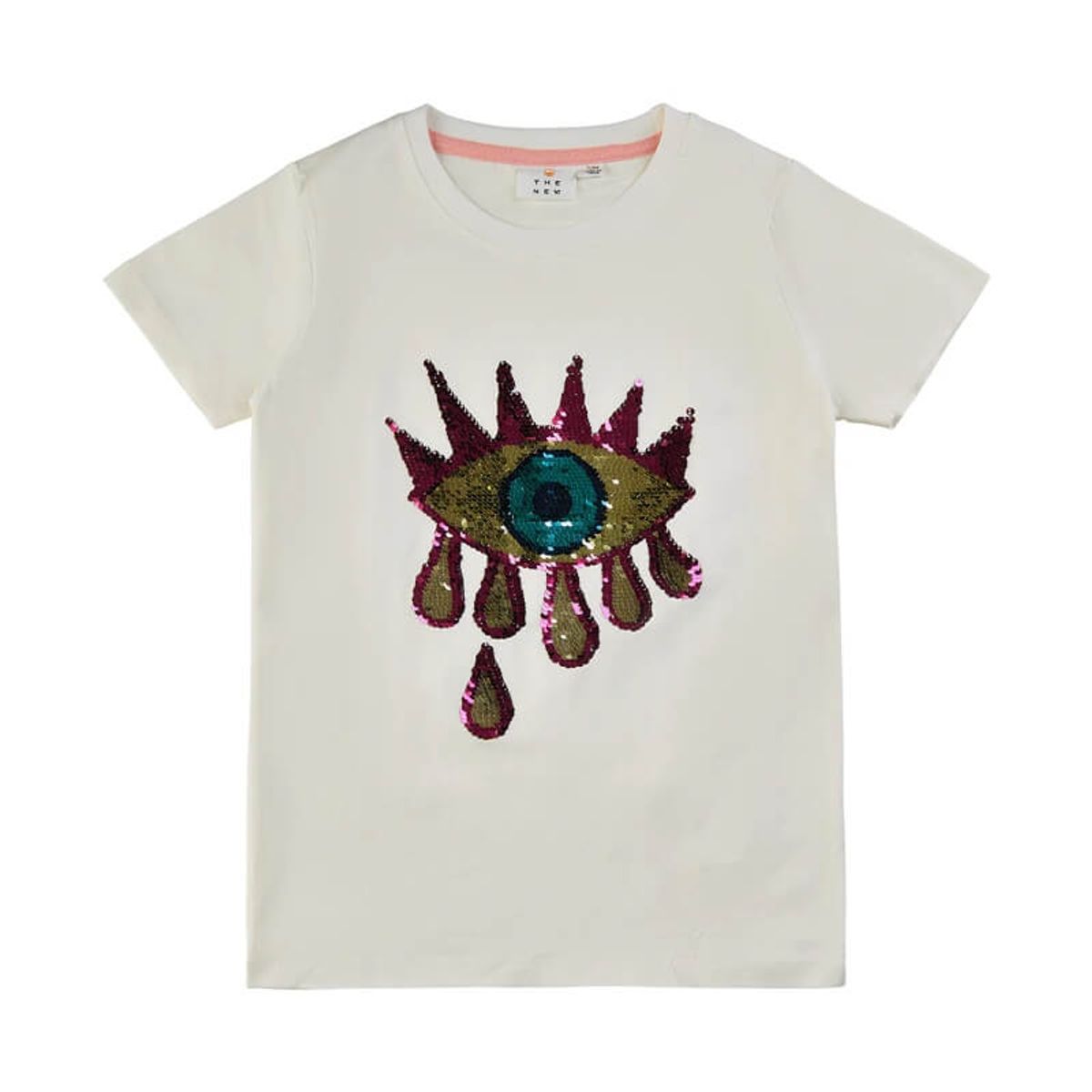 THE NEW - Alfrida S/S TEE T-Shirt - Snow White - 3/4 år