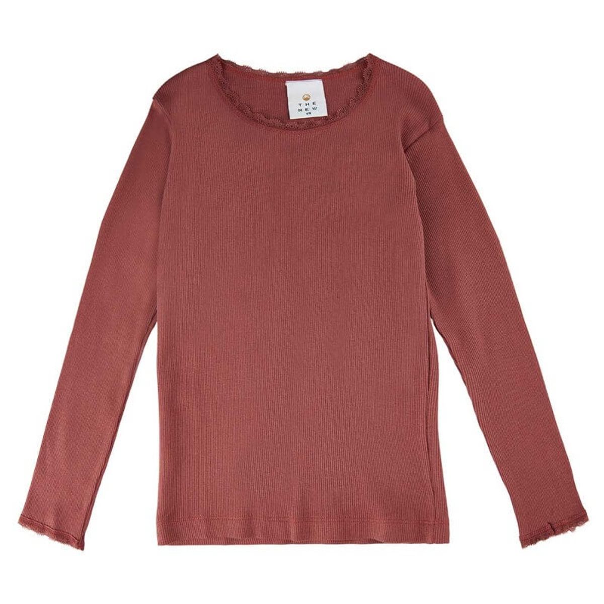 THE NEW - Bailey L/S TEE T-Shirt - Apple Butter - 7/8 år