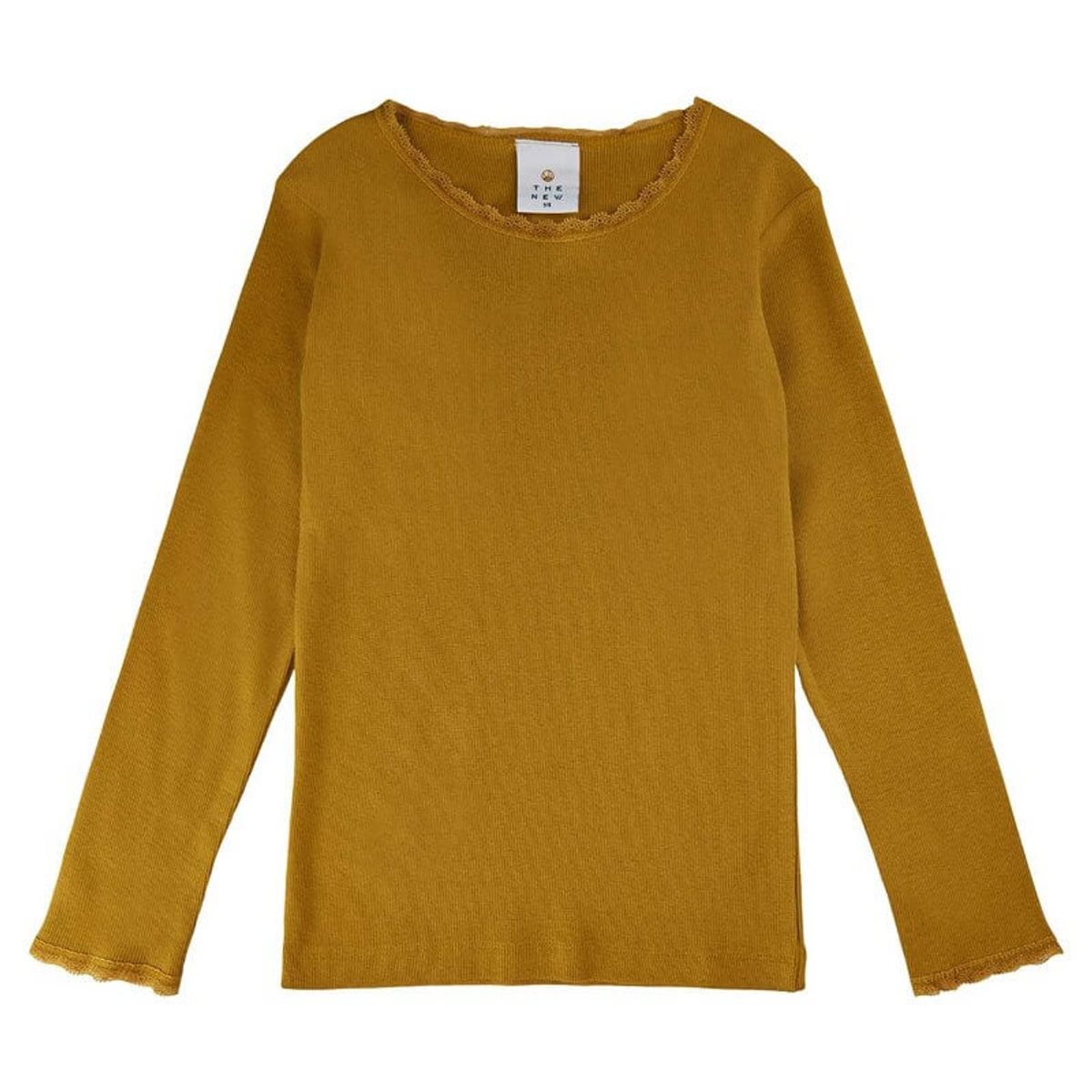 THE NEW - Bailey L/S TEE T-Shirt - Harvest Gold - 5/6 år