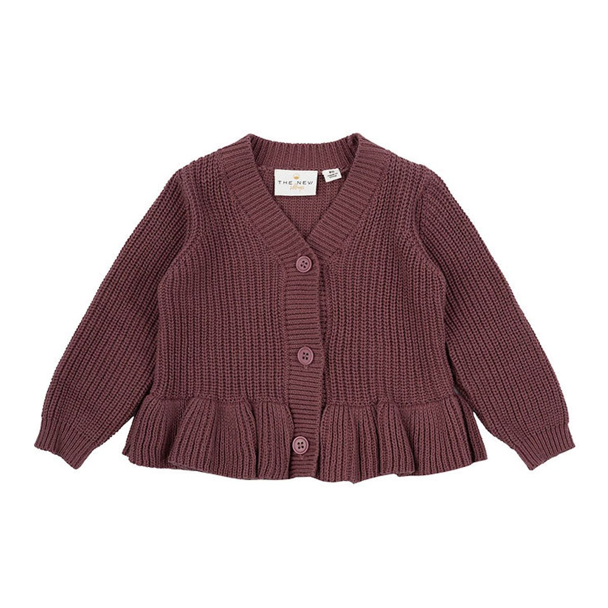 The New Siblings Cardigan - Strik - TnsMae - Crushed Berry