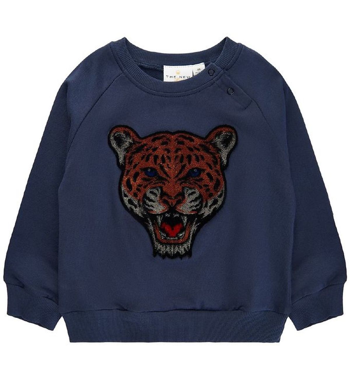 The New Siblings Sweatshirt - TnsDombat - Mood Indigo m. Leopard