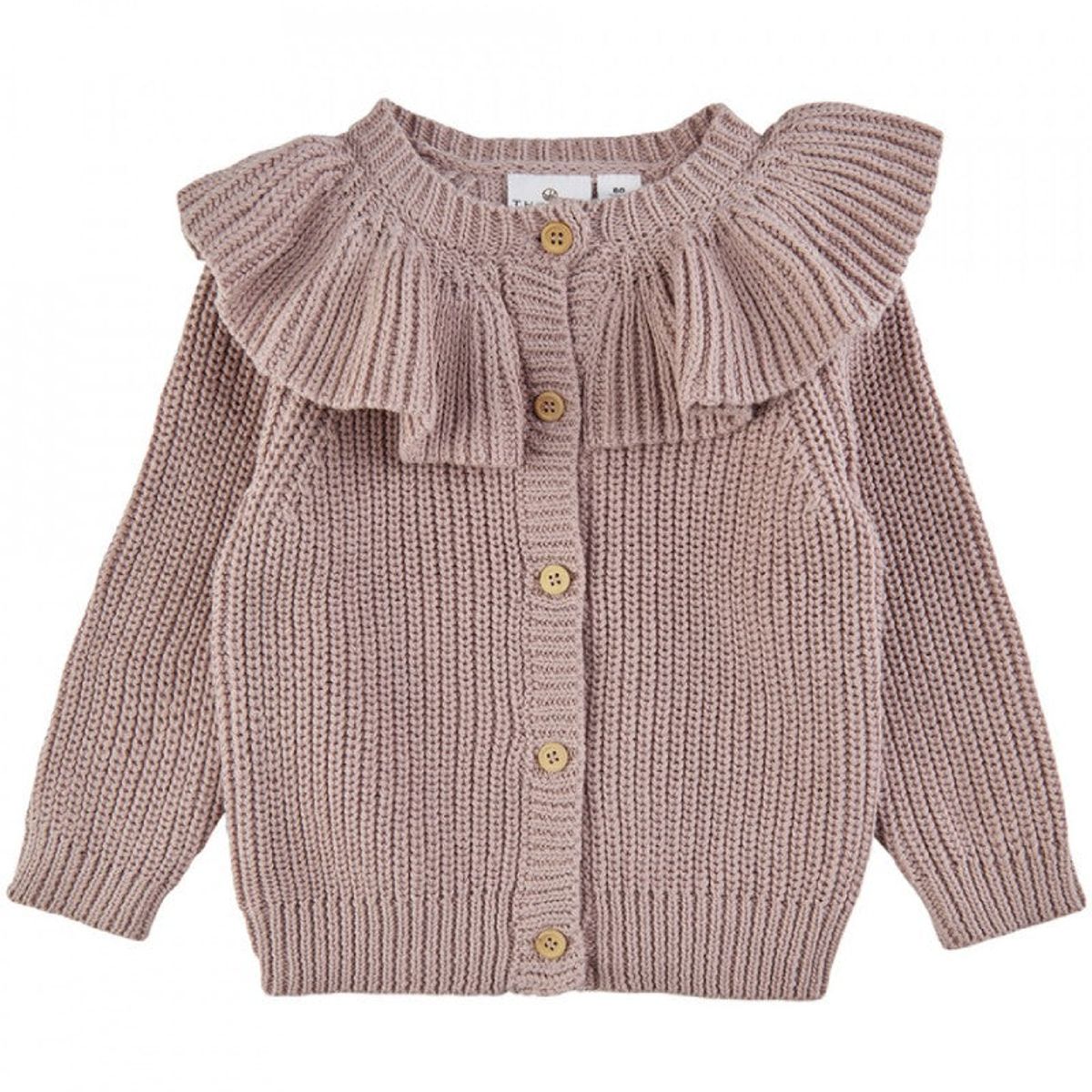 The New Siblings - TNOlly Collar Knit Cardigan - Adobe Rose - 80 cm