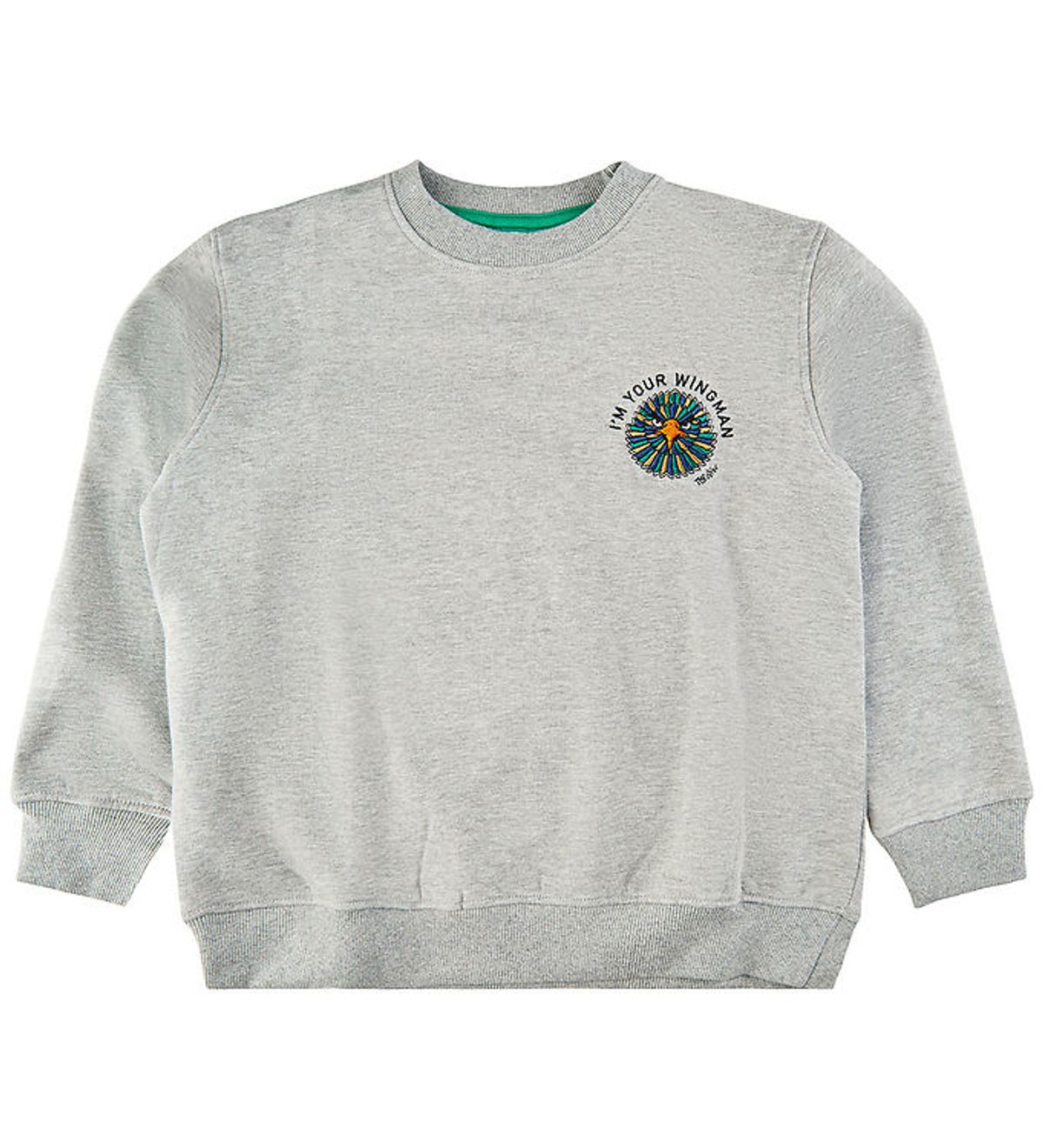 The New Sweatshirt - TnHuxley - Gråmeleret m. Høg