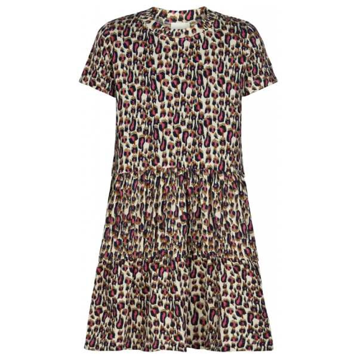 THE NEW - Trinity S/S Dress Kjole - Leopard - 7/8 år