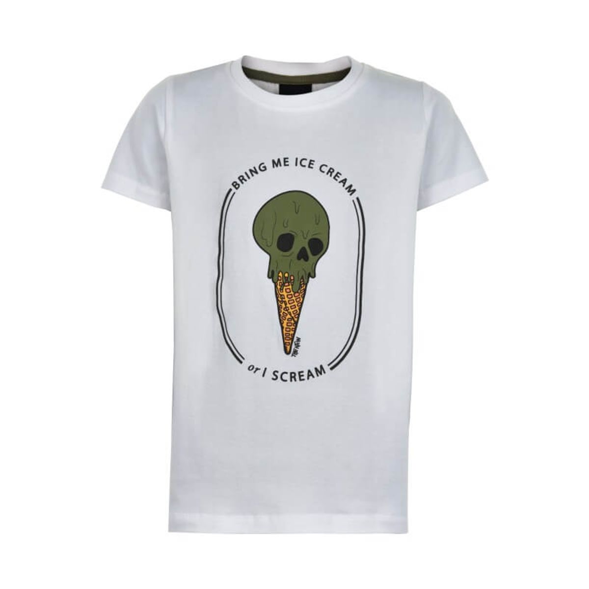 THE NEW - Uno S/S TEE T-Shirt - Bright White - 7/8 år