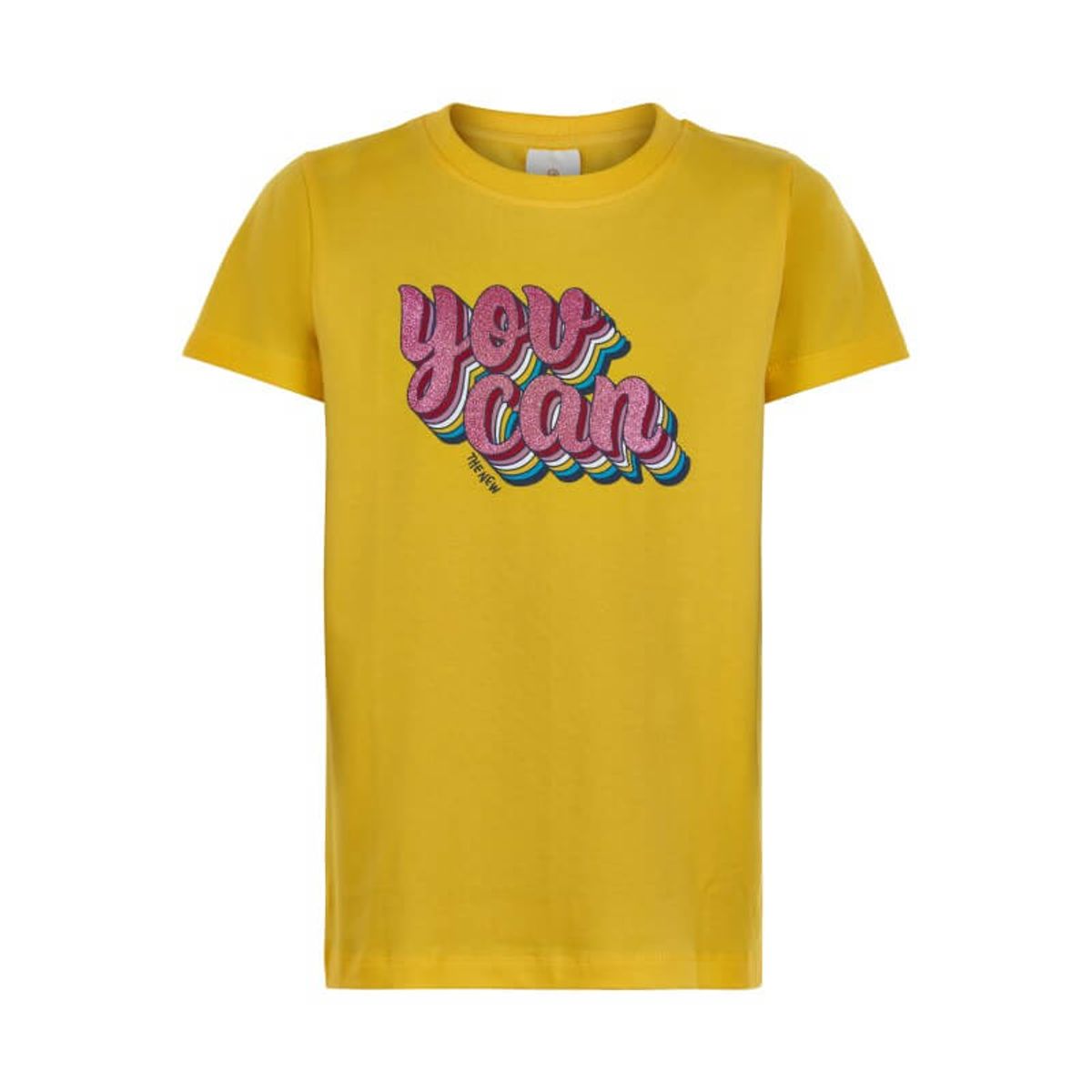 THE NEW - Usiana S/S Tee T-Shirt - Primrose Yellow - 7/8 år