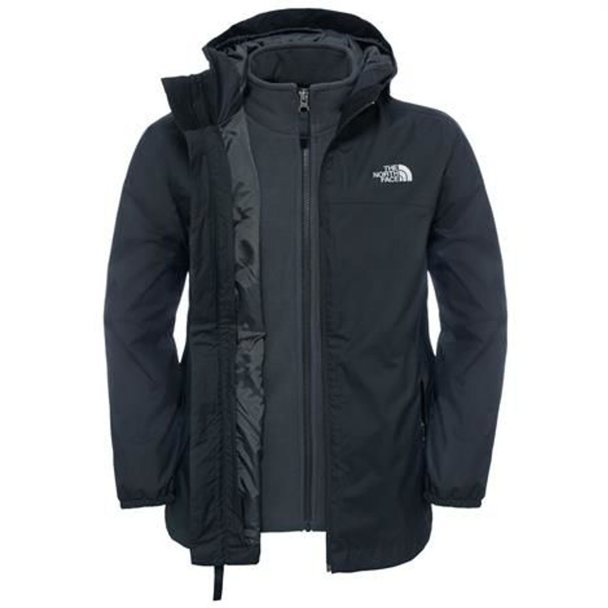 The North Face Boys Elden Rain Triclimate Jacket, Black