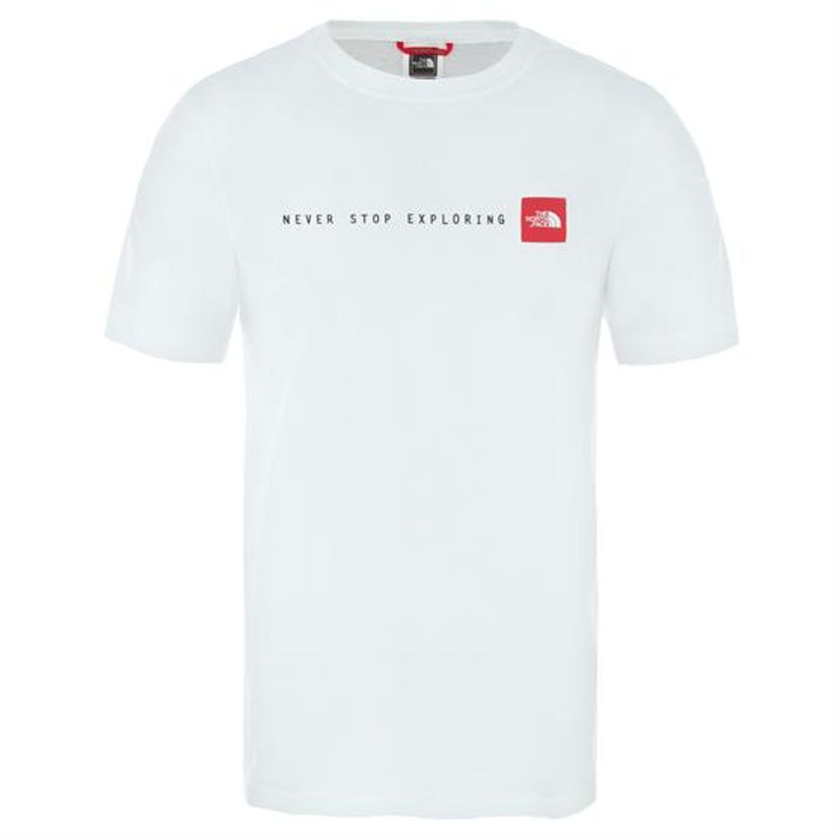 The North Face Mens Never Stop Exploring Tee, White / Red