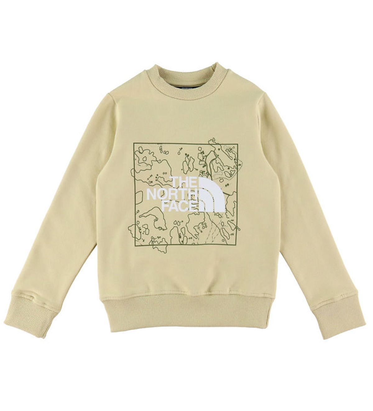 The North Face Sweatshirt - Graphic - Gravel/Forest Olive